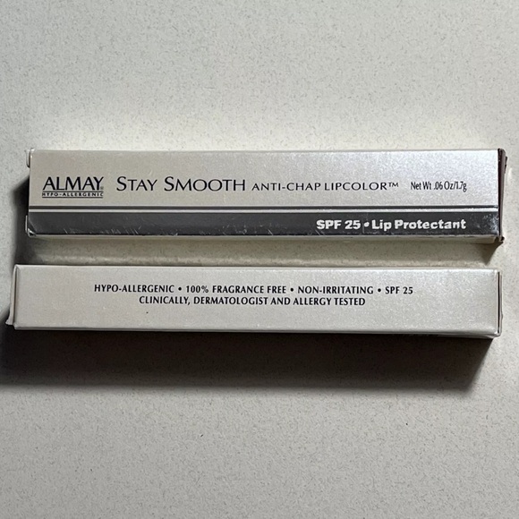 2x ALMAY Stay Smooth Anti-Chap Lipcolor with SPF 25 - Lip Protectant #33 FUDGE - Picture 5 of 7